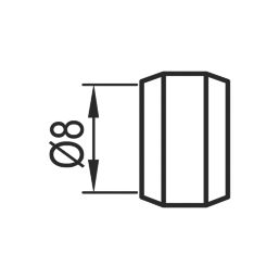 Flomasta  Brass Compression Olives 8mm 20 Pack