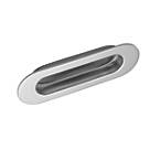 Eurospec Oval Flush Pull Handle 120mm Polished Stainless Steel