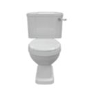 Traditional Soft-Close Close-Coupled Toilet & Seat Dual-Flush 6Ltr