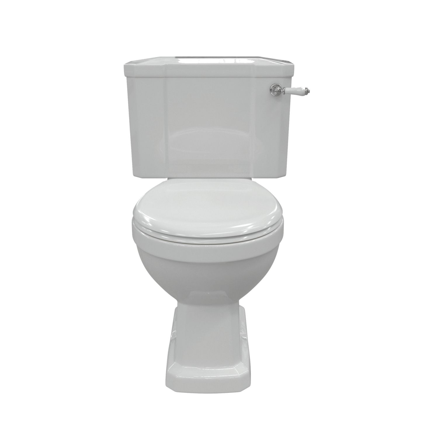 Traditional Soft-Close Close-Coupled Toilet & Seat Dual-Flush 6Ltr (594AE)