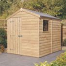 Rowlinson  6' x 7' 6" (Nominal) Apex Shiplap Timber Shed