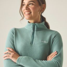 Regatta Sweethart Half Zip Womens Fleece Ivy Moss Size 14