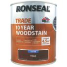 Ronseal 750ml Teak Satin Water-Based Wood Stain