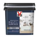 V33 750ml Porcelain Grey Satin Acrylic Multi Surface Paint