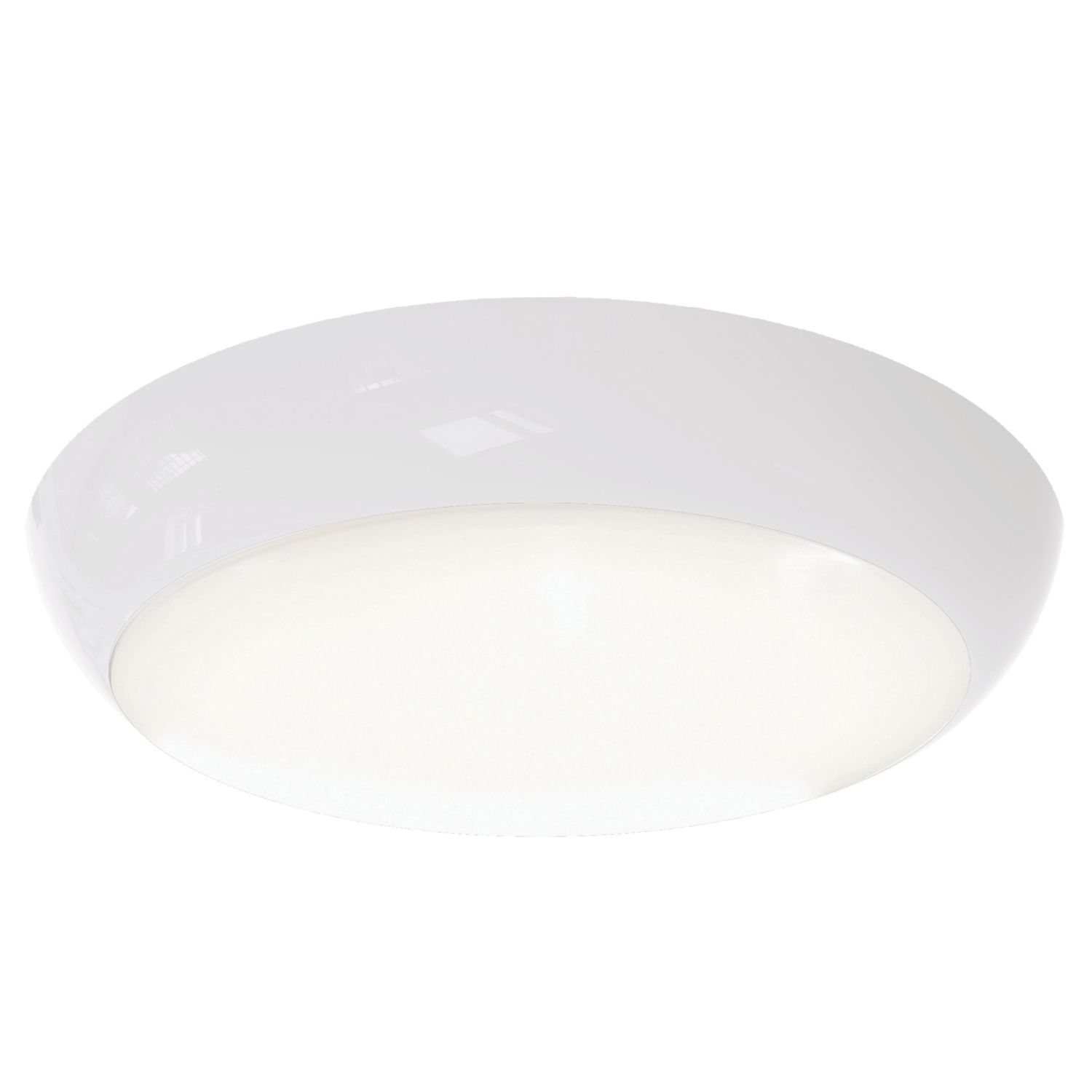 Ansell Disco Slim Indoor & Outdoor Round LED Wall/Ceiling Light White 13W 1027-1083lm (594PG)