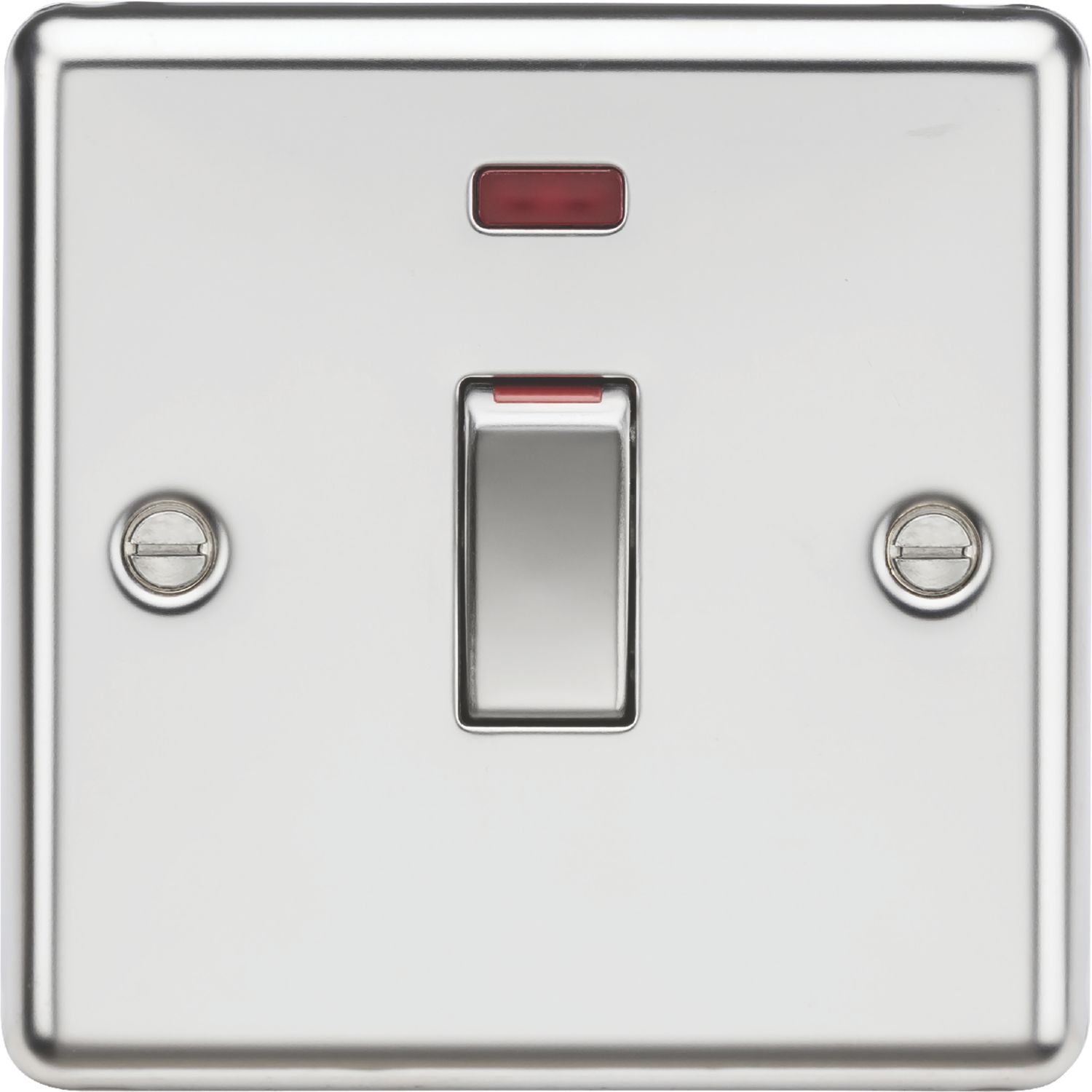 Knightsbridge 45A 1-Gang DP Control Switch Polished Chrome with LED (594TX)
