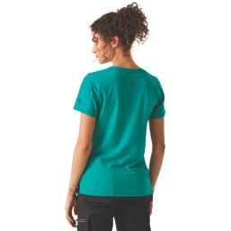 Regatta Ada Short Sleeve Womens Cotton Stretch T-Shirt Wilderness Green Size 12