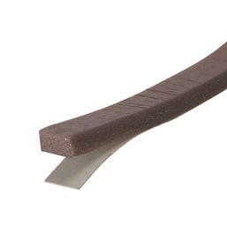 Stormguard Sureseal 3 Self-Adhesive Foam Draught Excluder Weatherstrips Brown 7.5m 2 Pack