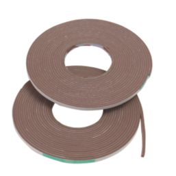 Stormguard Sureseal 3 Self-Adhesive Foam Draught Excluder Weatherstrips Brown 7.5m 2 Pack
