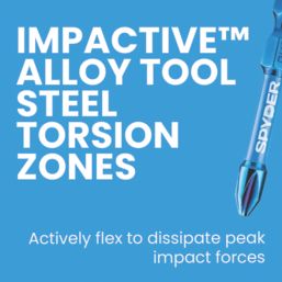 Spyder Mach-Blue 1/4" Hex Shank Mixed Impact Driver Bits 30 Piece Set