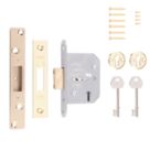 ERA  5 Lever Brass Mortice Deadlock 64mm Case - 44mm Backset
