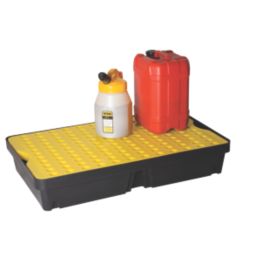 Lubetech  60Ltr Polyethylene Spill Tray & Grate 1000mm x 600mm x 175mm