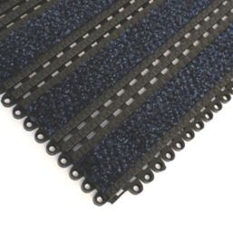 COBA Premier Track Entrance Mat Black/Blue 440mm x 290mm x 16mm 2 Pack