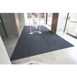 COBA Premier Track Entrance Mat Black/Blue 440mm x 290mm x 16mm 2 Pack
