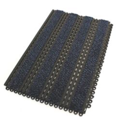 COBA Premier Track Entrance Mat Black/Blue 440mm x 290mm x 16mm 2 Pack