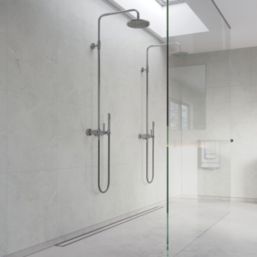 Fibo Marble Wet Wall Panelling Silk White Marble 2400mm x 600mm x 10.2mm