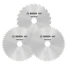 Bosch Pro Wood Circular Saw Blades 190mm x 30mm 24T / 48T 3 Pack