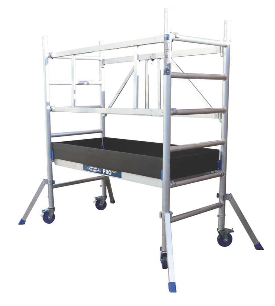 Werner Pro Plus Base Pack Single Depth Aluminium Tower  0.6m x 1.5m x 0.65m
