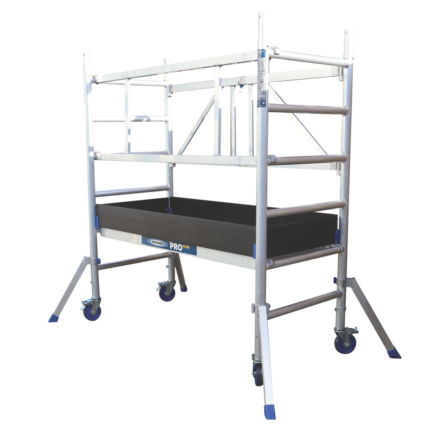 Werner Pro Plus Base Pack Single Depth Aluminium Tower 0.6m x 1.5m x 0.65m (595HA)
