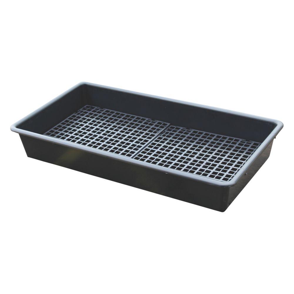 Essentials 65Ltr Drip Tray with Grid 550mm x 1000mm x 150mm Screwfix