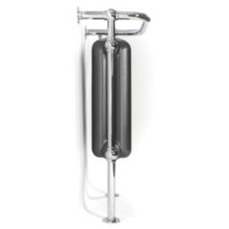 Terma Plain 2-Column Cast Iron Designer Towel Rail 900mm x 490mm Raw Metal 1217BTU