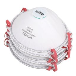 Site  Moulded Valved Masks P3 5 Pack