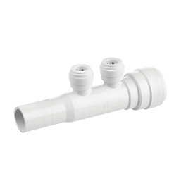 Flomasta  Plastic Push-Fit Reducing 2 Port Manifold 22mm x 10mm