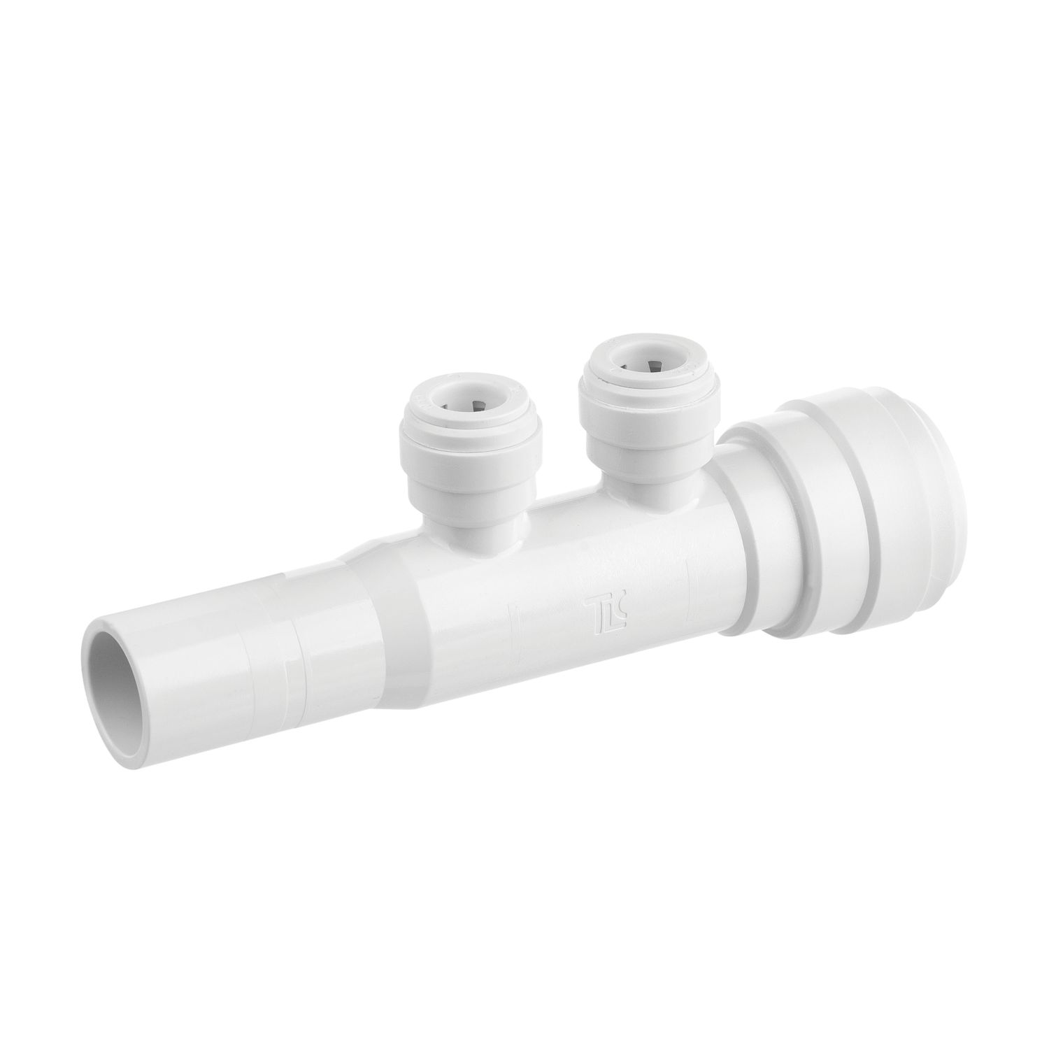 Flomasta Plastic Push-Fit Reducing 2 Port Manifold 22mm x 10mm (595KR)
