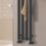 Reina 800mm x 260mm 890BTU Black Flat Designer Towel Radiator