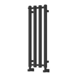 Reina 800mm x 260mm 890BTU Black Flat Designer Towel Radiator