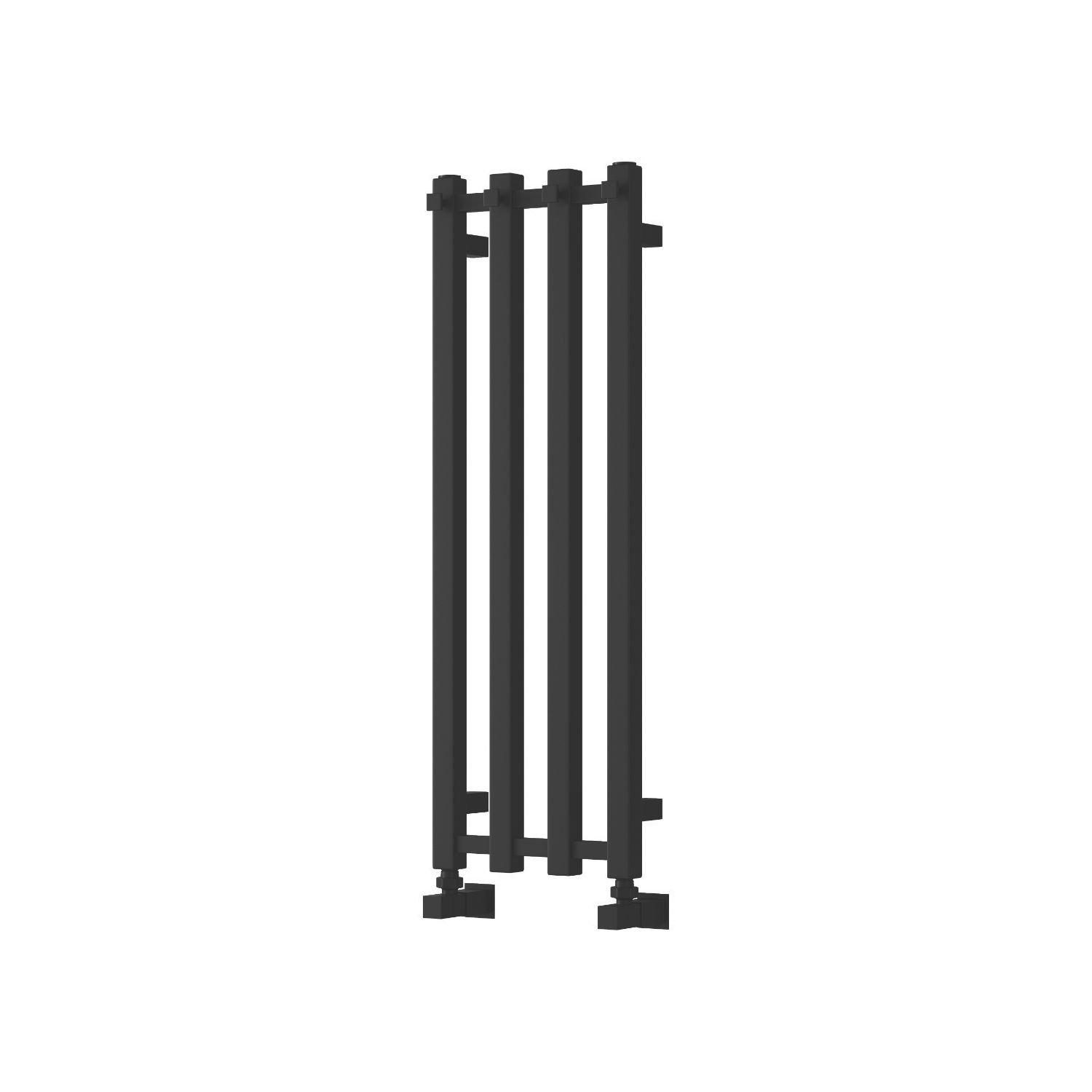 Reina 800mm x 260mm 890BTU Black Flat Designer Towel Radiator (595LH)