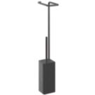 Elland Toilet Brush & Roll Holder Black