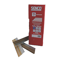Senco Galvanised Finish Nails 15ga x 38mm 4000 Pack
