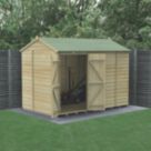 Forest Beckwood 9' 6" x 6' (Nominal) Reverse Apex Shiplap Timber Shed with Assembly