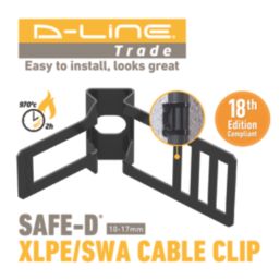 D-Line Wrap & Lock Design Fire Rated EV Fixing 10-17mm 20 Pack