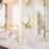 Hansgrohe AddStoris Shaving Mirror Polished Gold Optic 208mm x 344mm x 283mm