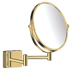 Hansgrohe AddStoris Shaving Mirror Polished Gold Optic 208mm x 344mm x 283mm