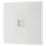 British General 800 Series 1-Gang Master Telephone Socket White