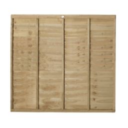 Forest Super Lap  Fence Panels Natural Timber 6' x 5' Pack of 3