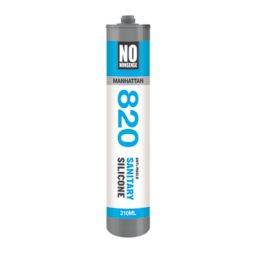 No Nonsense  Sanitary Silicone Sealant Manhattan Grey 310ml