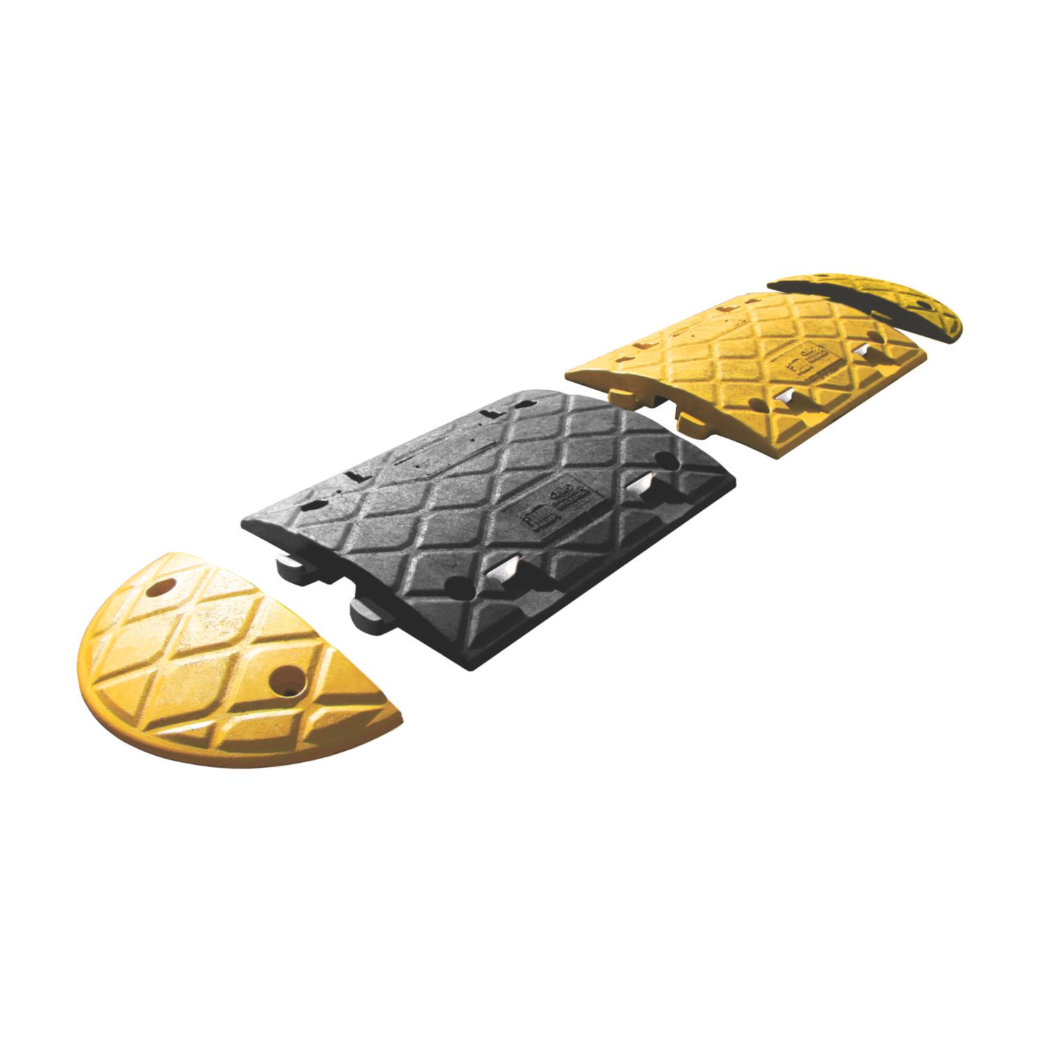 JSP Speed Bump Ends Yellow 400mm 2 Pack (59668)