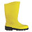 Dunlop Devon   Safety Wellies Yellow Size 5