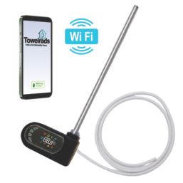 Towelrads  300W Black Towel Radiator Smart Heating Element