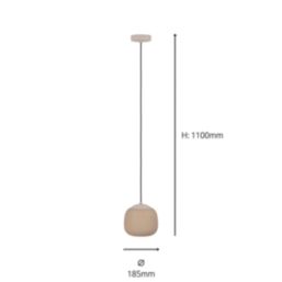 Eglo Cominio Pendant Light Taupe/Sandy