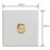 Varilight V-Pro 1-Gang 2-Way LED Dimmer Switch  Paintable with Colour-Matched Inserts