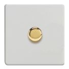 Varilight V-Pro 1-Gang 2-Way LED Dimmer Switch  Paintable with Colour-Matched Inserts