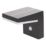 LAP Tomman Outdoor LED Solar Wall Light With PIR Sensor Black 850lm