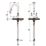 Clearwater Topaz TOP30MB Double Lever Tap with Twin Spray Pull-Out Matt Black