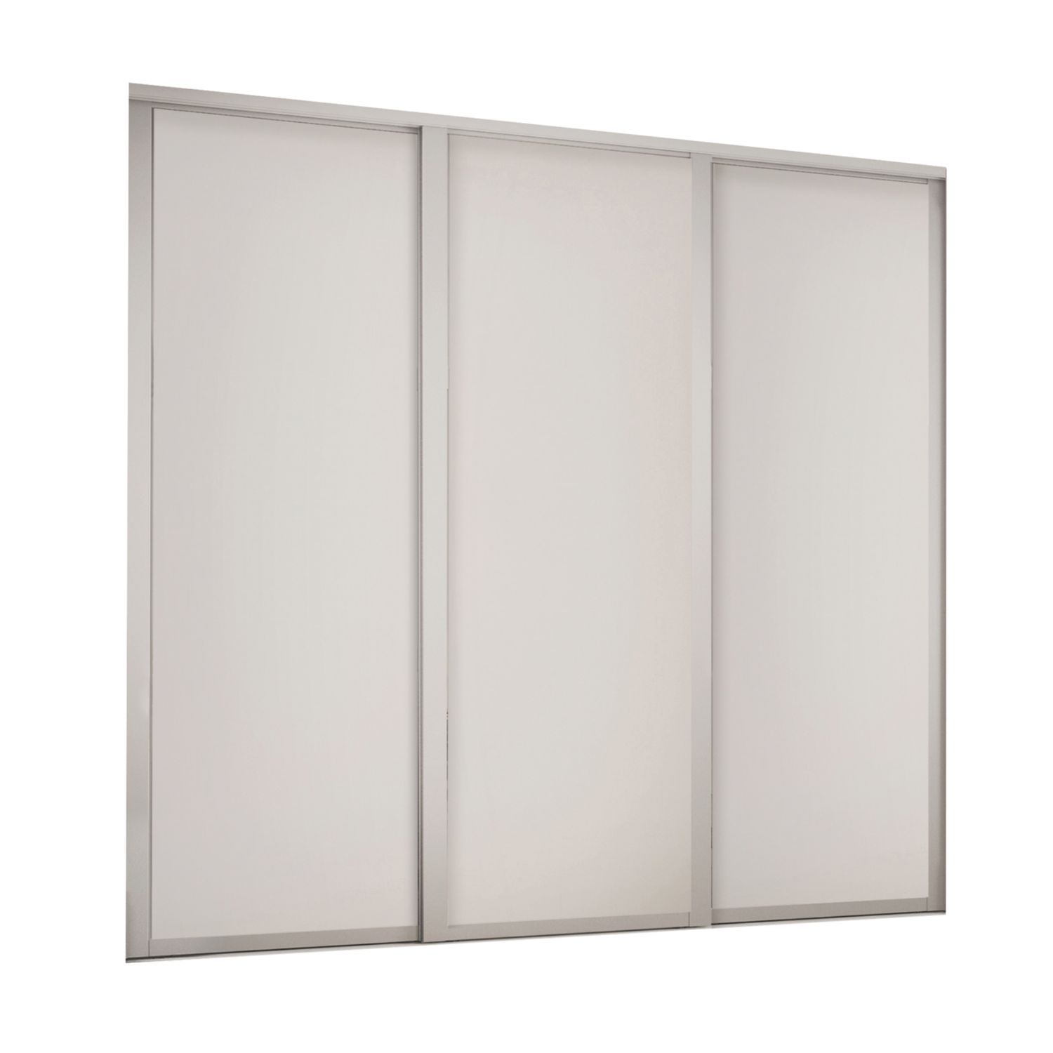 Spacepro Shaker 3-Door Sliding Wardrobe Door Kit Cashmere Frame Cashmere Panel 1680mm x 2260mm (596GK)