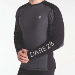 Dare 2B Exchange IV Base Layer T-Shirt & Bottoms Set Black & Ebony Small